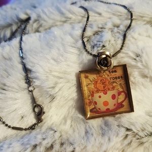 Bronze Rose  Necklace